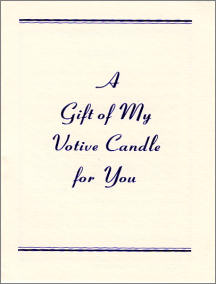 Votive Candle Card