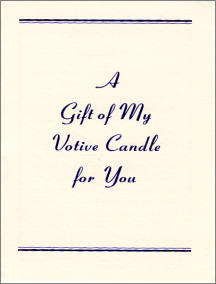 Votive Candle Card