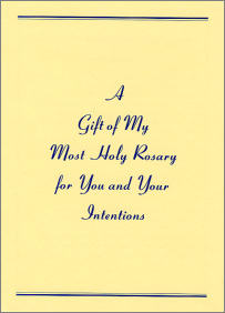 Holy Rosary Card